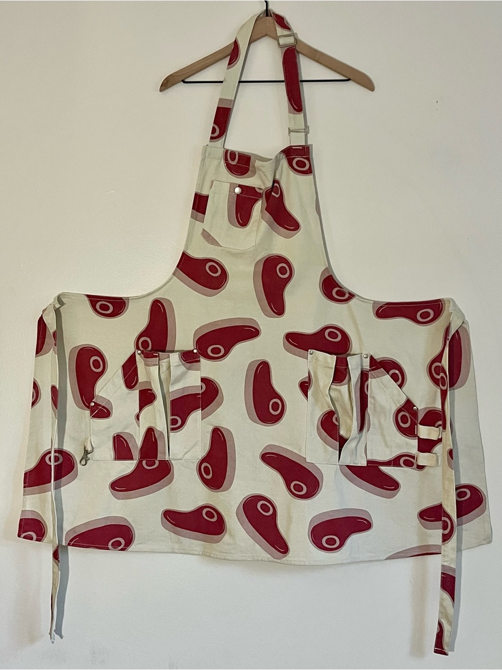 Steele Apron Company Heavy Duty Cotton Canvas Steak Print